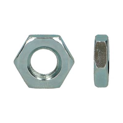 ECROUS Hm DIN 439B ZINGUE BLANC CL 4 M2,5