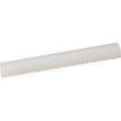 TIGES FILETEES 1M DIN 975 NYLON BLANC M6