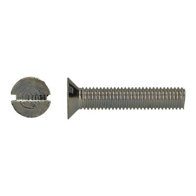 VIS METAUX TETE FRAISEE FENDU DIN 963 INOX A2 M6X40