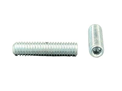 STHC 45H DIN 916 BOUT CUVETTE ZINGUE BLANC M8X12