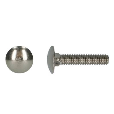 VIS TRCC TETE RONDE COLLET CARRE DIN 603 INOX A2 M8X16