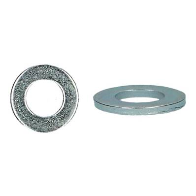 RONDELLE PLATE MOY D 27 ZINGUE BLANC