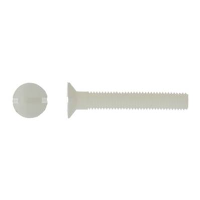 VIS METAUX TETE FRAISEE FENDU DIN 963 NYLON M8X25